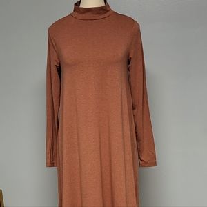 LOFT dress, XSmall Petite, autumn brown color